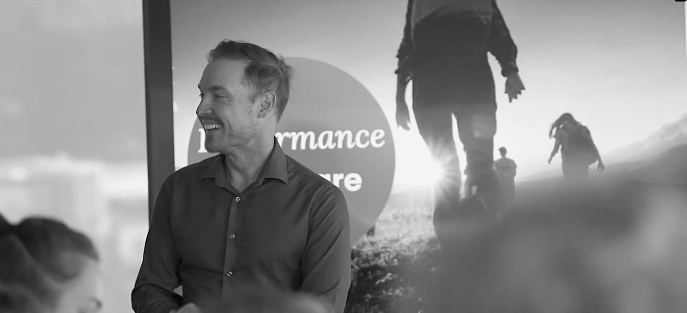 Brad speaking at an event