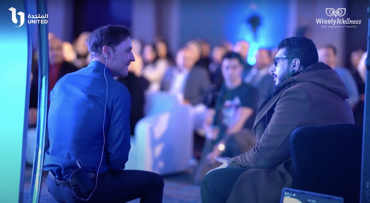 Bradley Hook on stage in Egypt in 2024