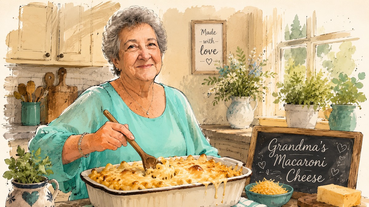 grandmother in the kitchen